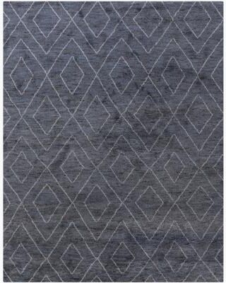 Ben Soleimani Double Diamond Moroccan New Zealand Wool Hand-Knotted Rug