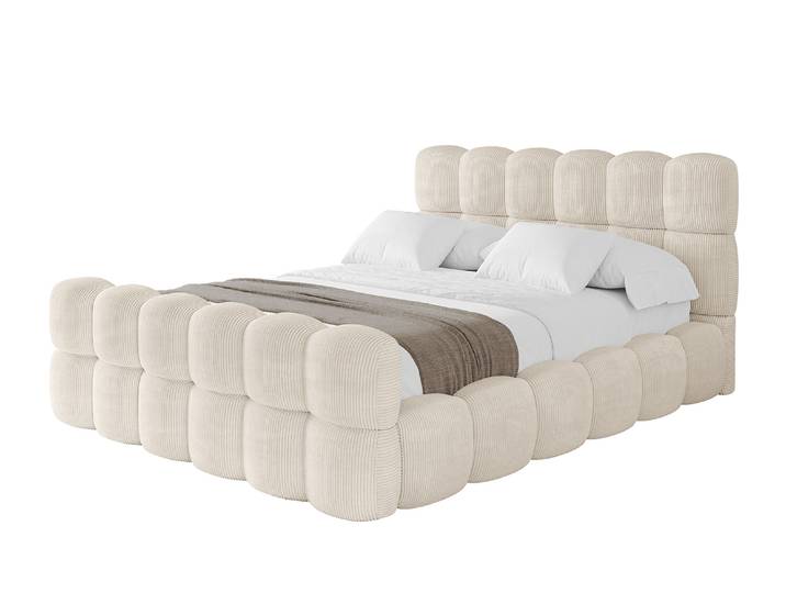 Polsterbett LEYA-Z 200x200 cm Beige - Poso 105