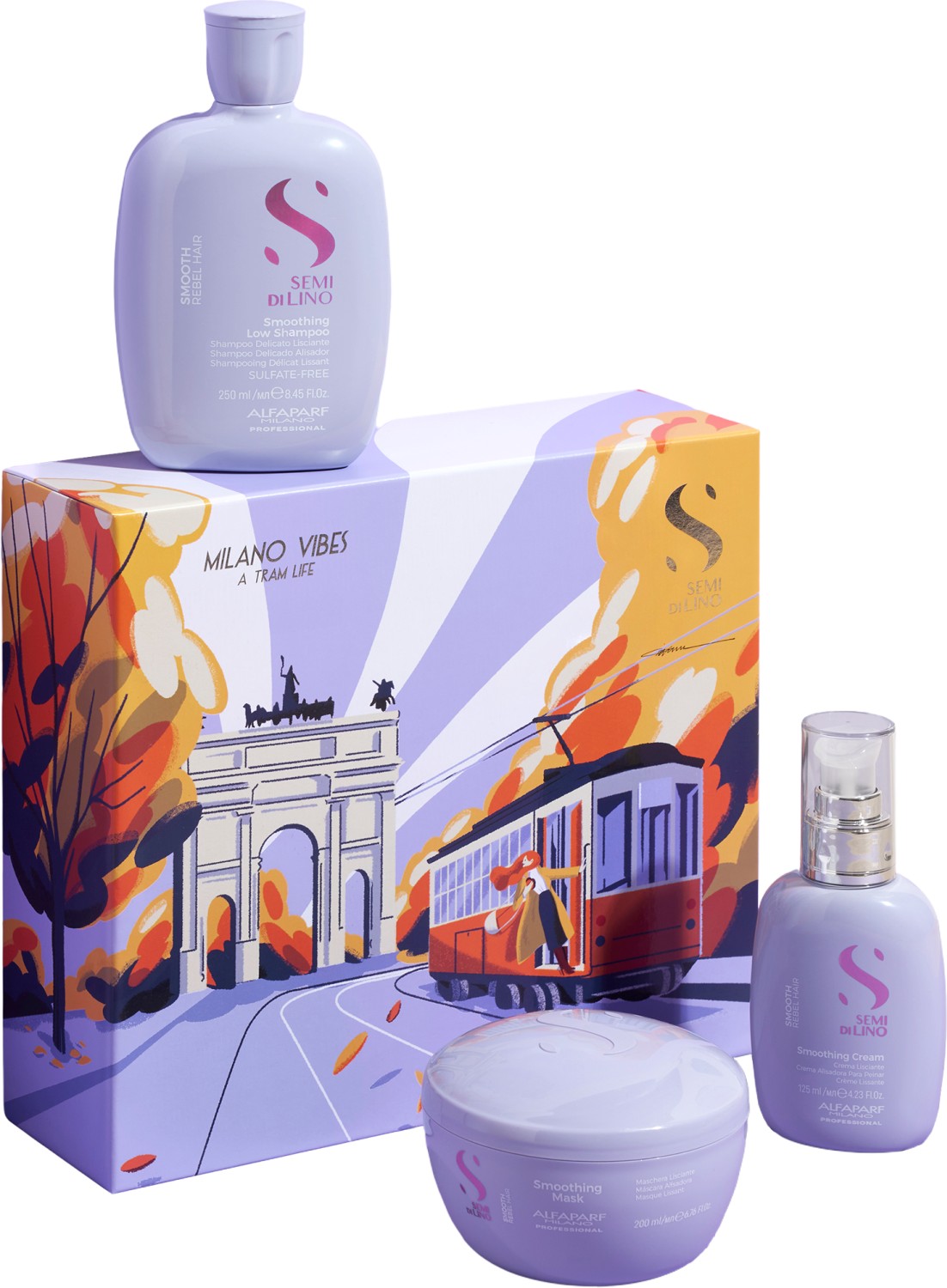 Alfaparf Milano Geschenkset Semi di Lino Smooth Kit PF029642