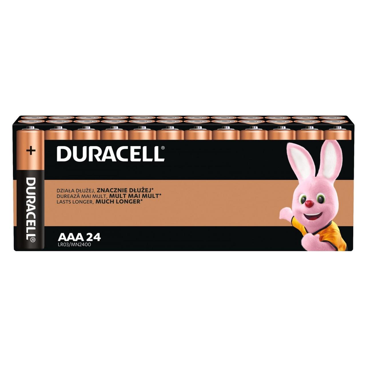 Duracell Basic LR3/AAA lizdinė plokštelė 24 (24 Stk., AAA) (Duracell Basic AAA/LR3 BL24)
