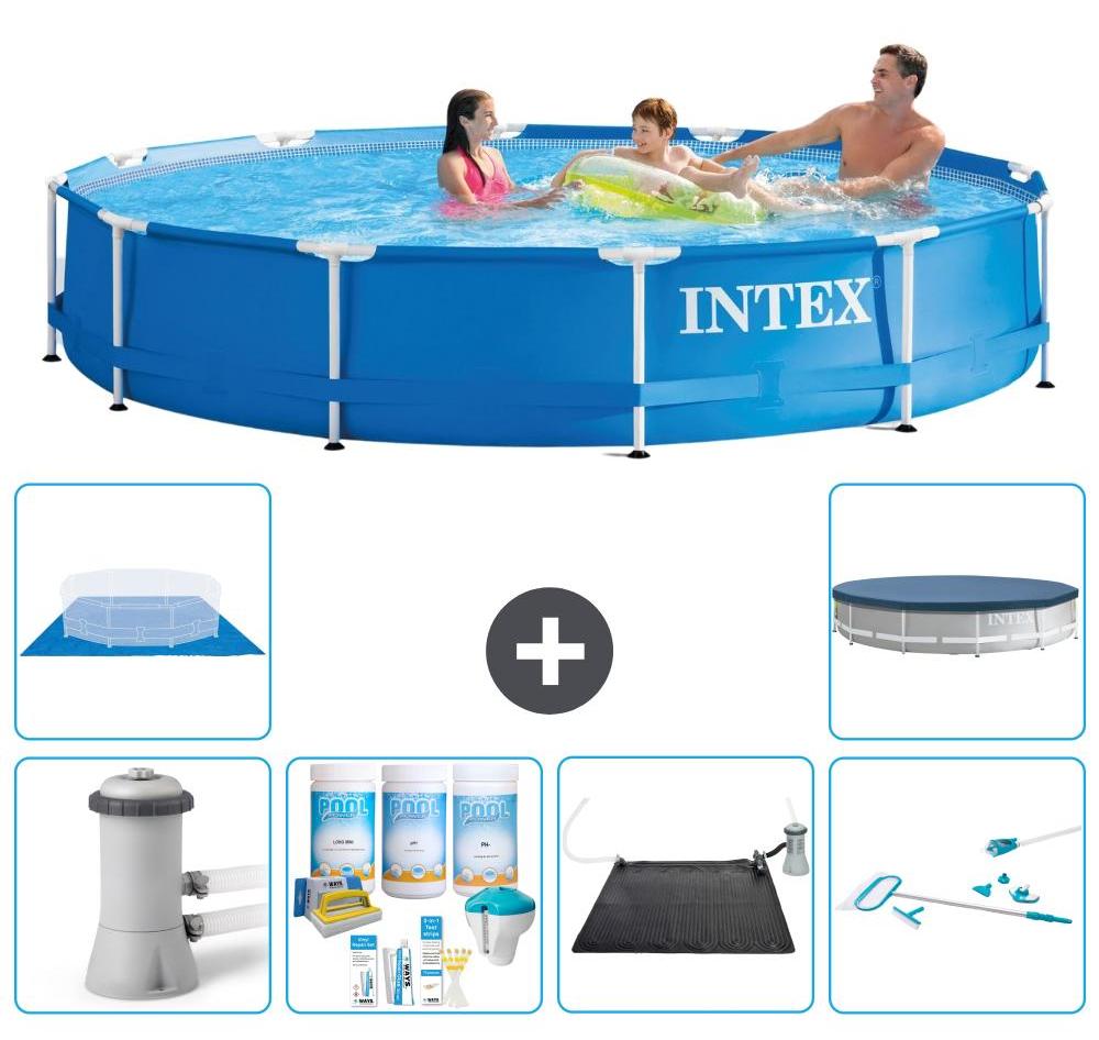 Frame Pool Rund - 366x76 cm - 7-teilig S20468