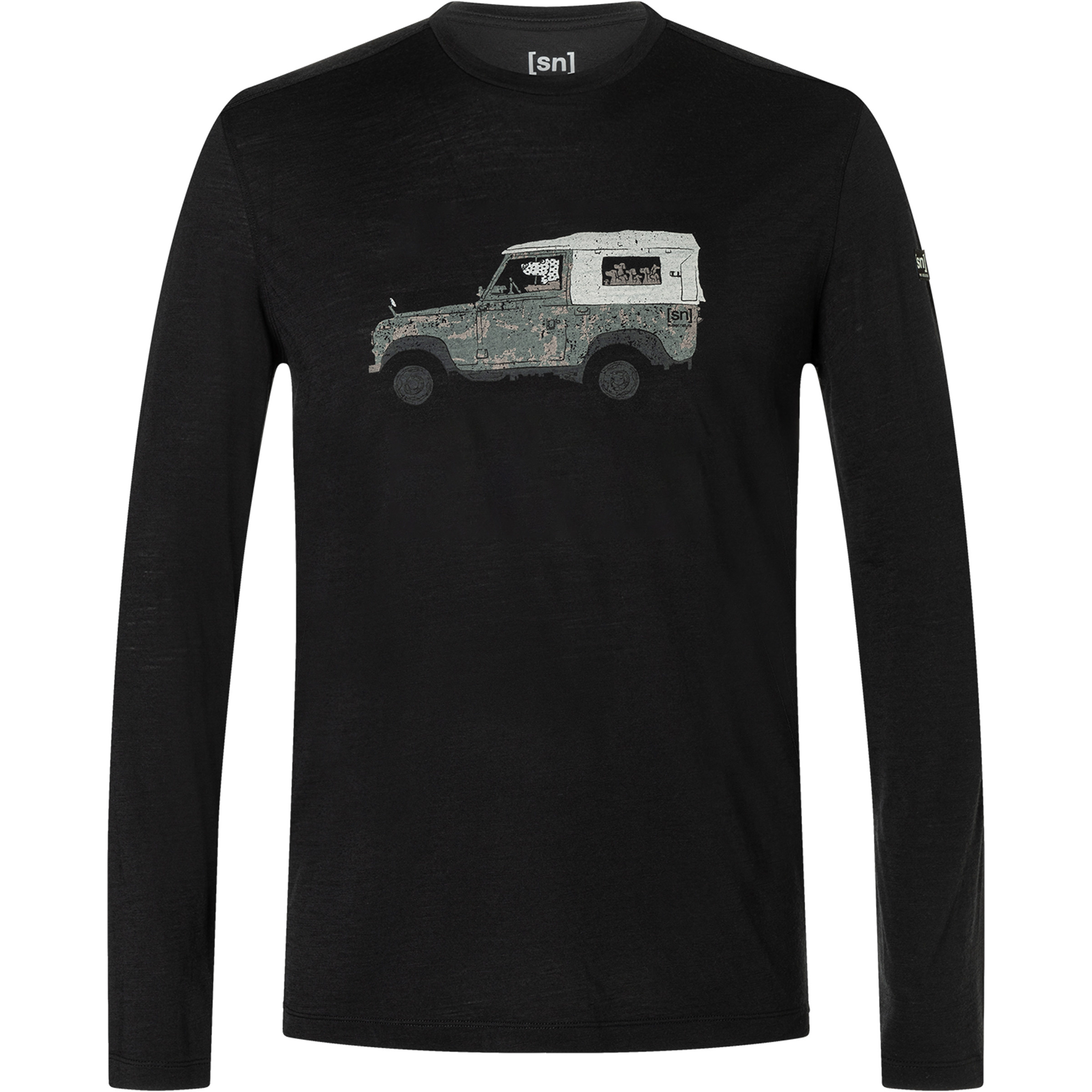 Super.Natural Dog Excursion Herren Longsleeves schwarz Größe L Hautfreundlich Merinowolle