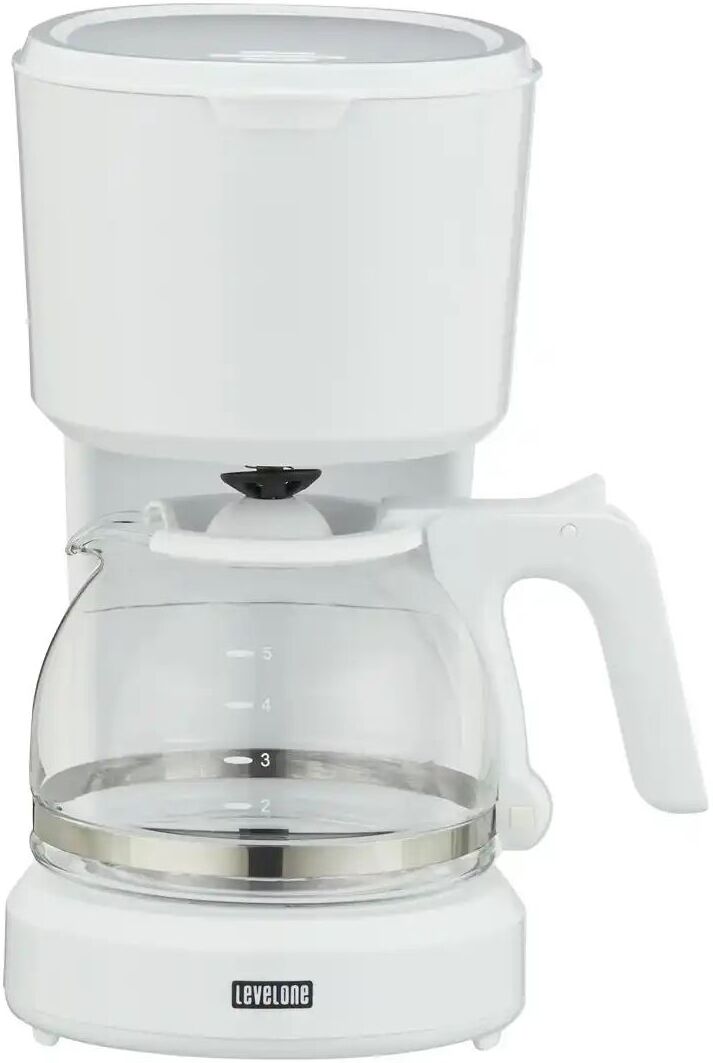 LevelOne Kaffeautomat  KA-060W ¦ weiß ¦ Kunststoff,Glas,Metall ¦ Maße (cm): B: