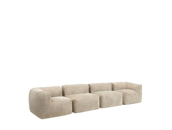 SITZSACK-SOFA 4-tlg. ZEN: 2 Ecksessel, 2 Sessel