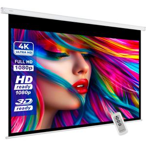 ESMART Beamer-Leinwand Economy EXM Motor, 108 Zoll, 240 x 135 cm, Format 16:9, Motorleinwand