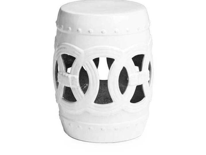Tabouret en Céramique Chinois Porcelaine D32xH43cm