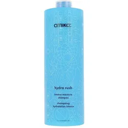 Amika, Shampoo, Hydro Rush Intense Moisture Shampoo with Hyaluronic Acid 1000ml (Flüssiges Shampoo, 1000 ml)
