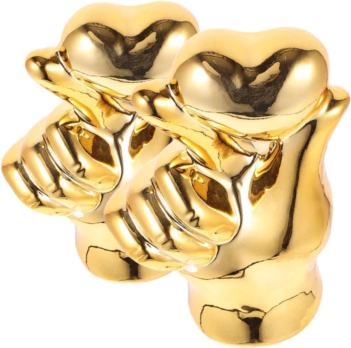 Hart Gebaar Sculptuur Vinger Beeldje Goud H x B x D: 11.50 x 6.50 x 4.00 cm