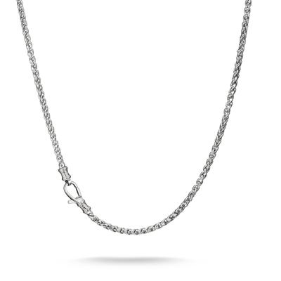 Kette ohne Anhänger THOMAS SABO "Rebel Steel Kette" Gr. 55, silber (silberfarben), Halsketten, Damen, 55, Edelstahl, B: 4mm, B:4mm