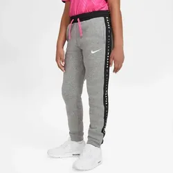 Nike Kylian Mbappe Hybrid Fleece Hose Kinder grau/schwarz 128-137