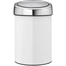 Brabantia Touch Bin, Abfalleimer, Weiss