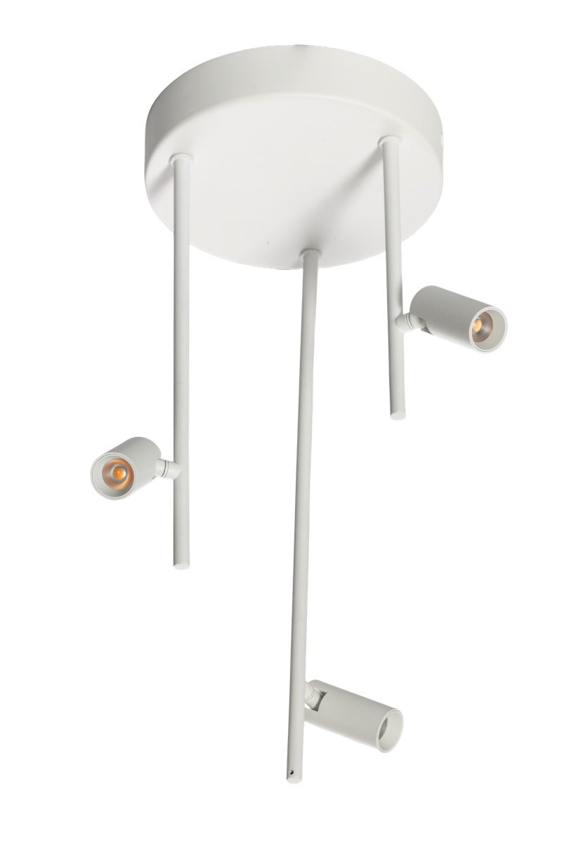 ETH Minora 3-lichts led plafondlamp - wit