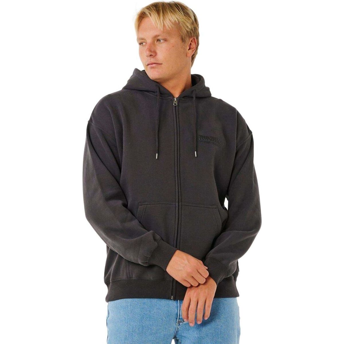 RipCurl Surf Puff Zip Thru washed black (8264) L 0B0MFL-8264-L