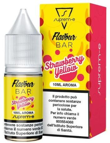 Suprem-e Strawberry Yellow Flavour Bar Aroma Concentrato 10ml Fragola Banana