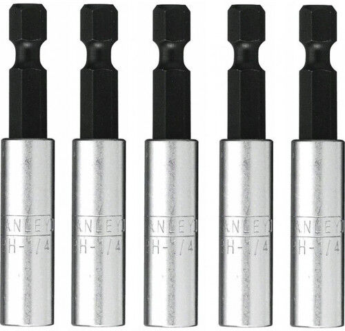 Stanley 1-68-732 Porte-embout magnétique 1/4&amp;quot; 60mm, 5pcs