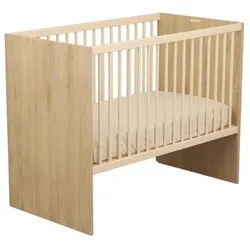 Sauthon, Komplett-Babyzimmer, Dreiteiliges Babyzimmer-Set – Babybett (120 x 60 cm) + Kommode + 2-türiger Kleiderschrank – Adele (Babybett, Kinderkleiderschrank, Wickelkommode)