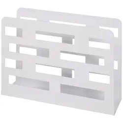 Zeitungsständer (BHT 35x26x10 cm) - weiß - BHT 35x26x10 cm