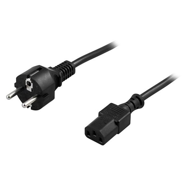 Deltaco DEL-111M - 5 m - C13-Koppler - 250 V - 10 A - Schwarz (5 m) (DEL-111M)