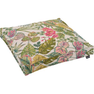 Sitzkissen H.O.C.K. "Eliza-Bouquet Outdoor Sitzkissen", grün (berry, grün, geblümt), B:50cm H:5cm L:50cm, Polyacryl, Dekokissen_Sitzkissen_Kissenhüllen, Sitzkissen, Outdoor geeignet