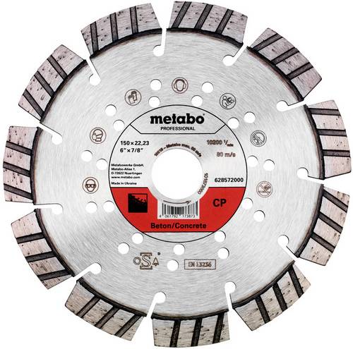 Metabo 628572000 Diamanttrennscheibe Durchmesser 150mm Bohrungs-Ø 22.23mm 1St.