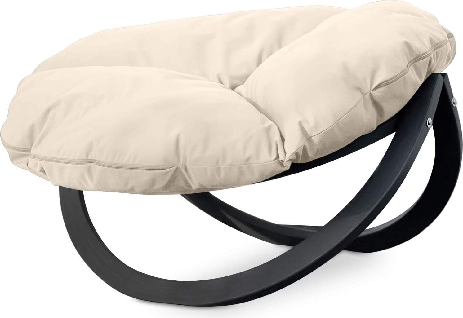 KONSIMO Moderner Gartenstuhl "GEKKO", creme, Hölz, Modern Design, 119x65x100 cm