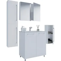 Badezimmer Gilos 5-tlg. Weiß