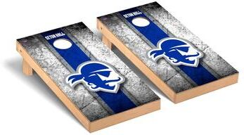 Skip's Garage Seton Hall University Pirates Cornhole Board Set - Vintage Wooden