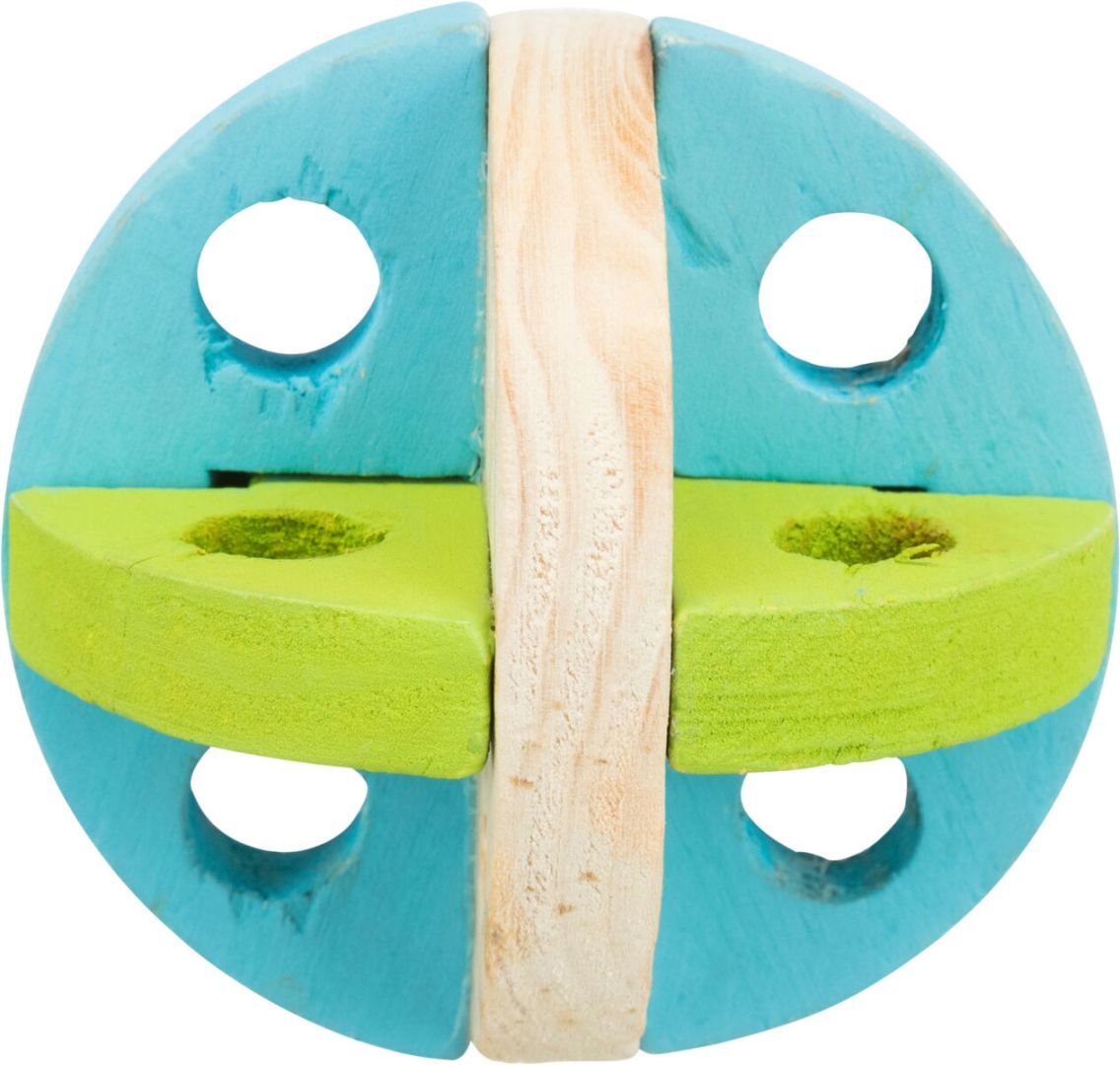TRIXIE Spiel- und Snackball, Holz, Ø 8 cm