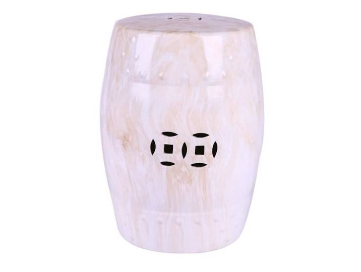 Tabouret en Céramique Chinois Porcelaine Fait Main D33xH46cm