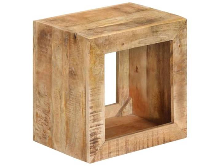 TEKGHUT Hocker 40x30x40 cm Massivholz Mango Beistelltisch Massives Mangoholz, Retro-Stil, natürliche Maserung, vielseitig als Sitz oder Ablage, individuelle Farbgebung
