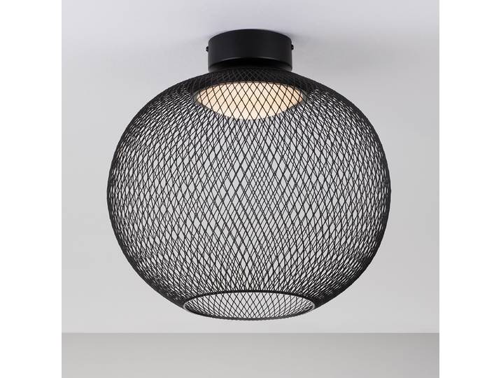 Plafonnier Kinetic Ø 40cm Noir/Noir Aluminium LED non-remplaçables Module LED