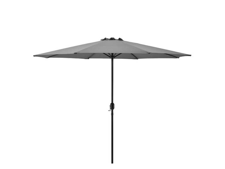 casa.pro Sonnenschirm Budapest, Grau, Metall, 300x300 cm, Sonnen- & Sichtschutz, Sonnenschirme