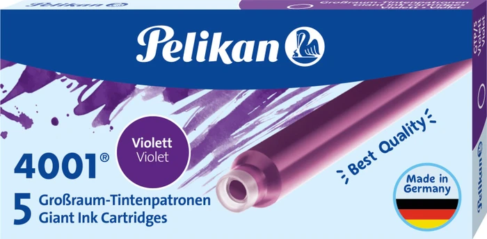 Pelikan Tintenpatronen für Füller 4001 violett, 5 St.