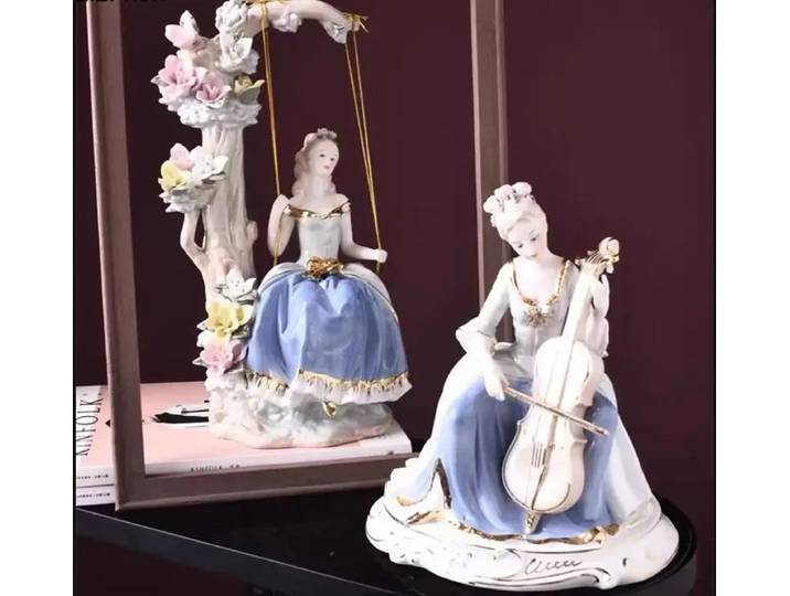 Ornement en céramique artisanat accessoires pour la maison décorations de bureau Statuette Sculpture affichage chalumeaux Statue Figurines cadeau