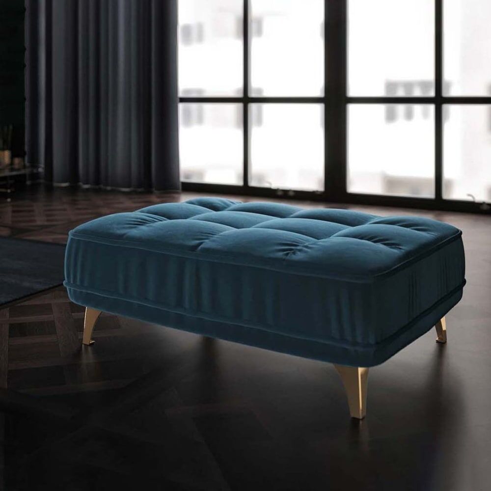Mesonica Pouf bleu marine foncé l84 Bleu 106x41x84cm