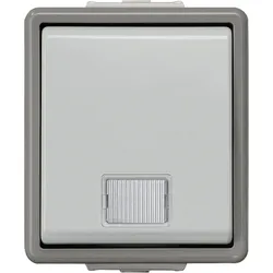 Aufputz-Taster nach Arbeitsstättenverordnung 75 mm x 66 mm x 54 mm/ IP44/1 Stk.