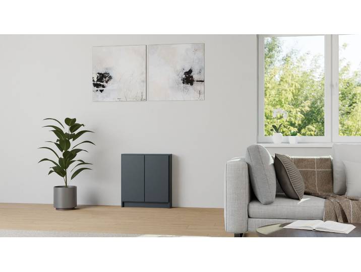 Kleines Regal nach Maß MDF Lackiert Anthrazit­grau RAL&nbsp;7016