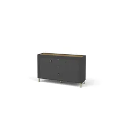 Sideboard   ¦ schwarz ¦ Maße (cm): B: 137 H: 84