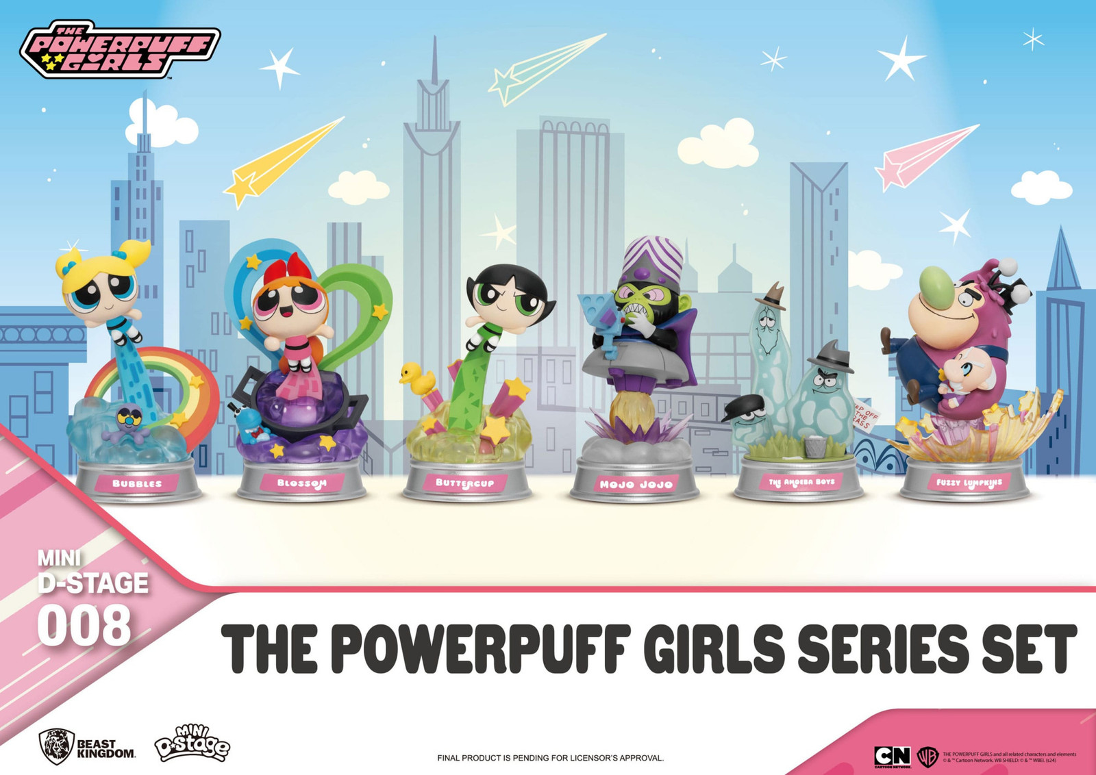 Beast Kingdom Toys De Powerpuff Girls Mini-diorama figuren set van 12 cm