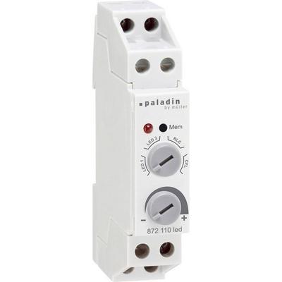 Müller 23384 Hutschienen Dimmer Geeignet für Leuchtmittel: LED-Lampe, Glühlampe, Halogenlampe, Energiesparlampe Grau