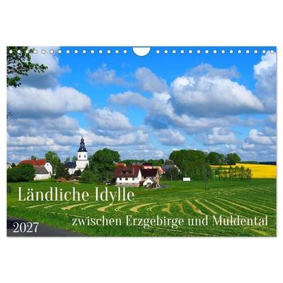 Ländliche Idylle zwischen Erzgebirge und Muldental (Wandkalender 2027 DIN A4 quer), CALVENDO Monatskalender