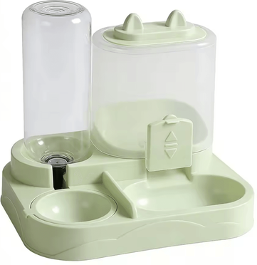 Inspire Curations DuoFlow 2 in 1 Automatic Pet Feeder & Water Dispenser For Cats & Small Dogs d