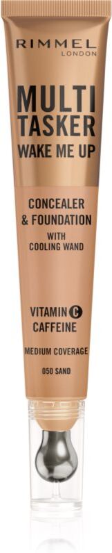 Rimmel Multi-Tasker Wake Me Up foundation and concealer with a brightening effect shade 50 Sand 20 ml