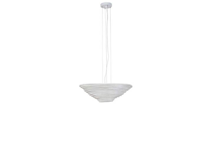 Suspension Nebulis S, longueur 58 cm, blanche, soie - Forestier - Salon / séjour - Design - Tissu / textile - Avec abat-jour