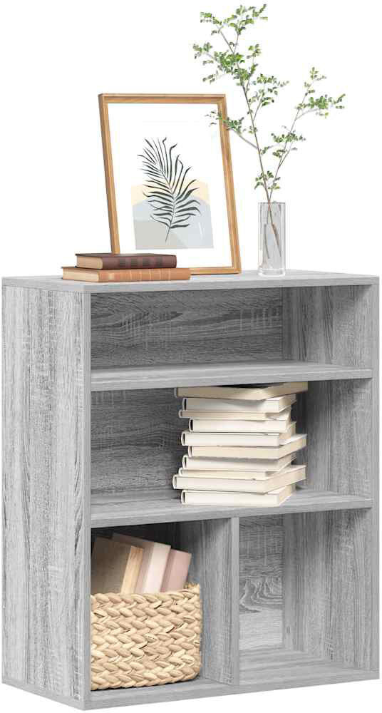 17 Stories Shivin 71.5cm H x 60cm W Bookcase Grey Sonoma