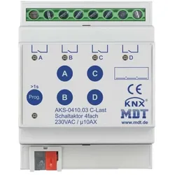 MDT, Aktor, AKS-0410.03 Schaltaktor 4fach 4TE (Schaltaktor)