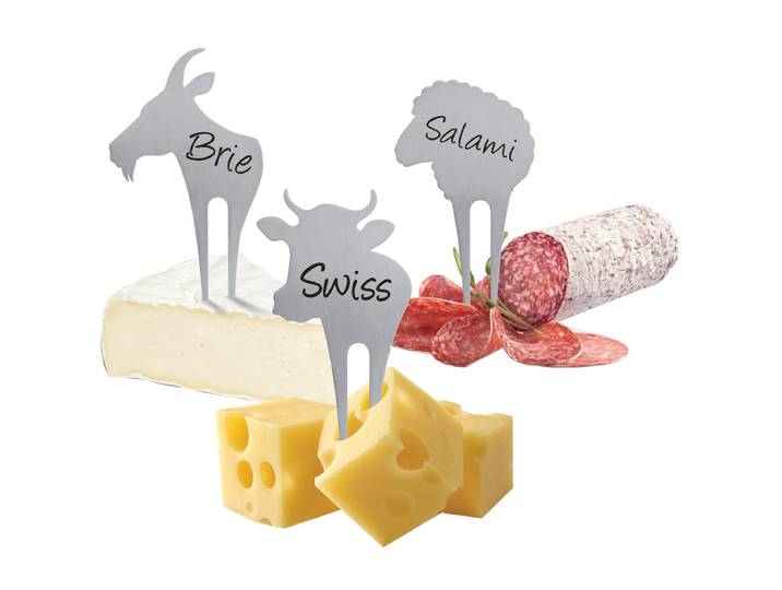 Swissmar Käsespiesse Set 3-teilig Kuh, Ziege, Schaf