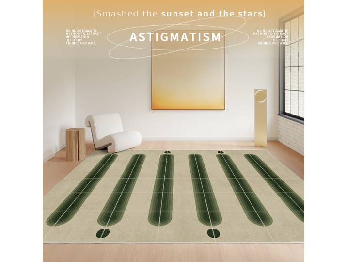 Tapis vert vintage pour la décoration du salon, tapis antidérapant pour table basse et canapé, tapis épais de style nordique pour chambre à coucher, tapis de chambre à coucher de style nordique.