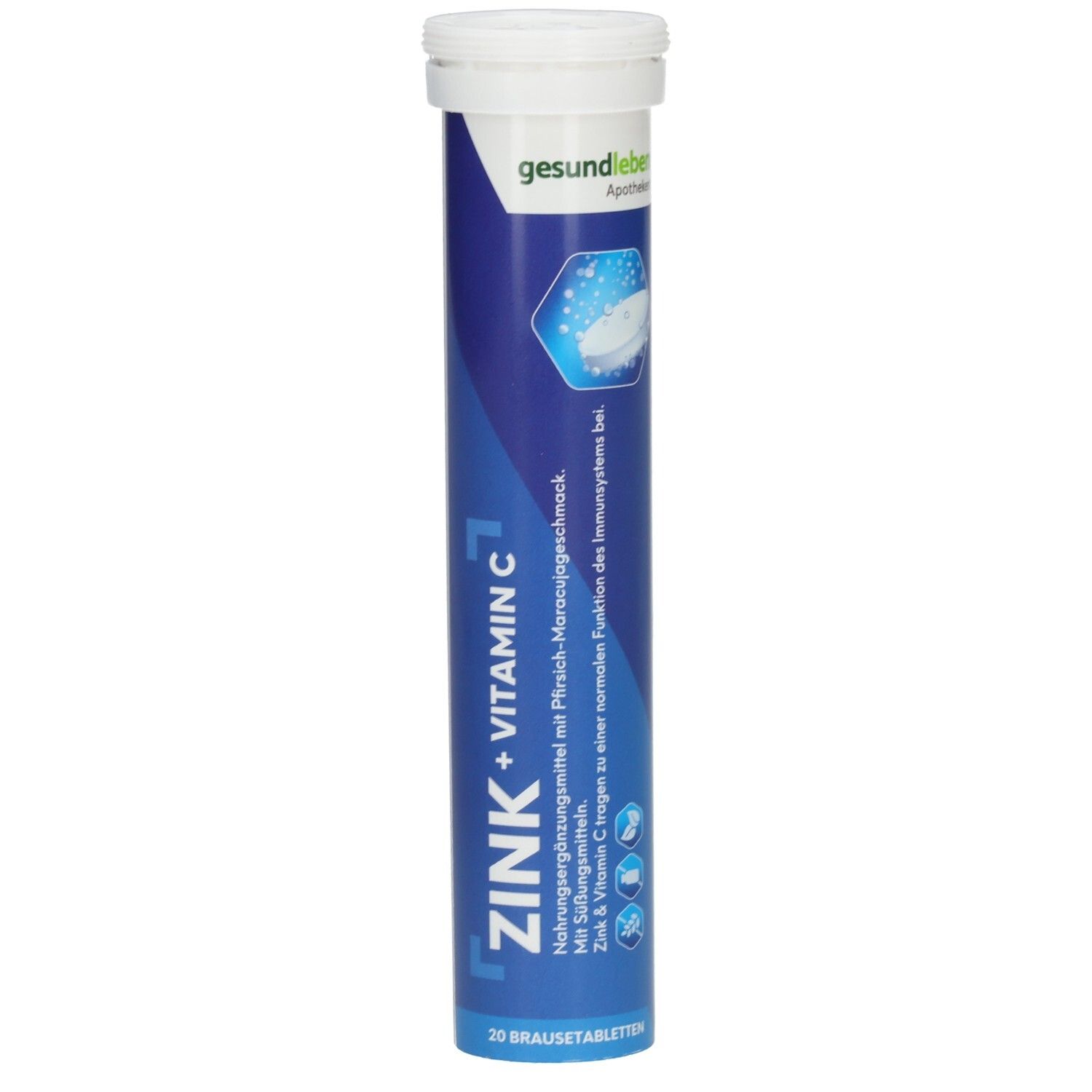 Gesund Leben Zink+Vitamin C Brausetabletten 20 St