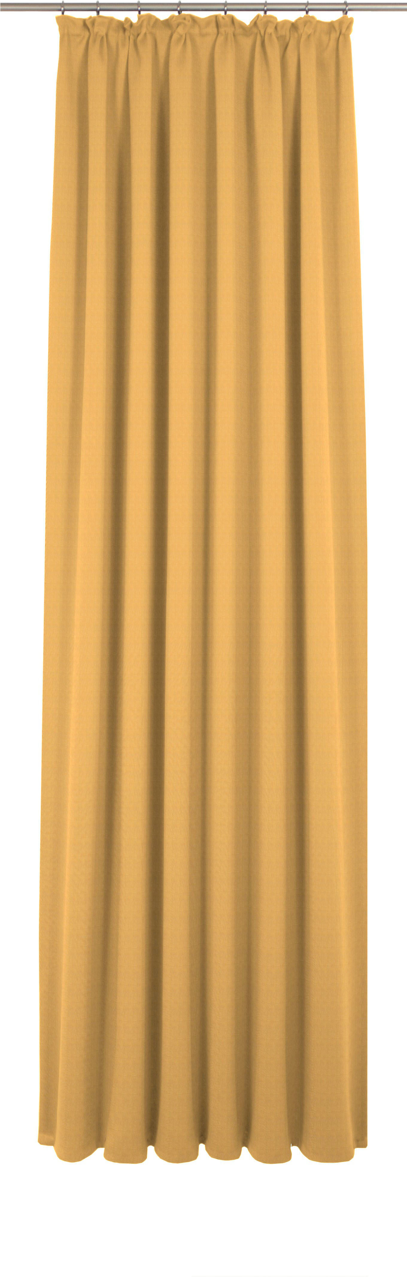 Vorhang ADAM "Uni Collection", gelb, B:142cm H:275cm, Baumwolle (Bio-Baumwolle), Gardinen, aus 100% Bio-Baumwolle, Vorhang nach Wunschmaß